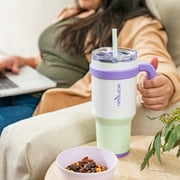 Reduce Cold1 40oz Tumbler with Handle, Stainless Steel, Color Block