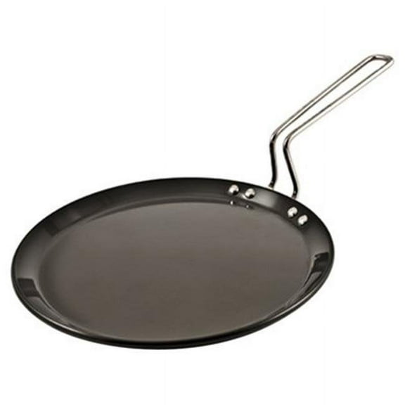 Hawkins Q45 Futura Non-Stick Flat Tava Griddle 10 in. - 4.88mm with Steel Handle