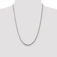 thumbnail image 4 of Primal Silver Sterling Silver Rhodium-plated 3mm Diamond-cut Rope Chain, 4 of 4