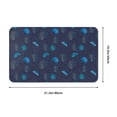thumbnail image 2 of Bathroom Rugs Non Slip Washable - Deep Blue Coral Jellyfish Kitchen Mats for Floor, Area Rugs for Entryway Rugs Indoor, Laundry Bathroom Room Door Rug with Rubber Backing 20x31.5in, 2 of 8
