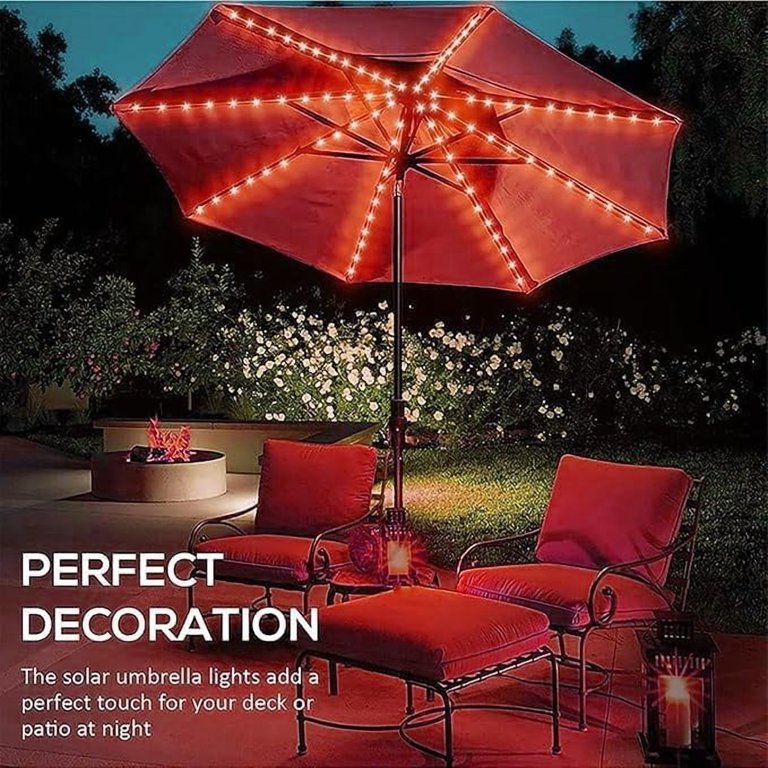 battery operated lights for patio umbrella LED Light with G40 Bulbs, 3 Brightness Cordless Umbrella Pole Backyard, Camping Tents, BBQ or Indoor Use this handy lamp will brighten any setting. Patio Umbrella Lights Cordless 120