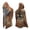 #02-Coffee, variant on Long Hallowen Hooded Cardigan Ruffle Shawl Collar Open Front Lightweight Drape Cape Overcoat with Pockets Halloween Gifts , XL, Khaki