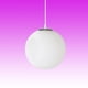 thumbnail image 4 of EeaseMX Lámpara colgante grande de cristal con forma de globo, de cristal blanco, ideal para comedores, cocinas, porches, vestíbulos o restaurantes (15 cm), 4 of 7