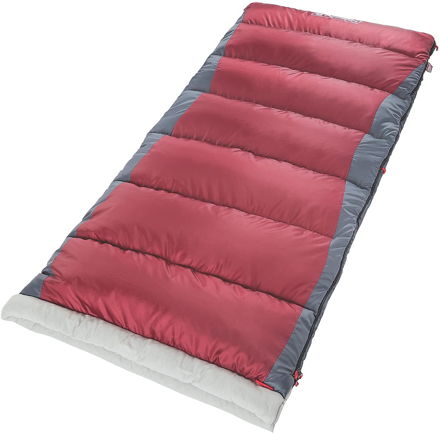 Coleman Aspen Meadow 寝袋 40°F Coleman 50 F Aspen Meadows Rectangular Sleeping Bag, Red