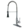 thumbnail image 1 of Ultra Faucets UF17200 Robinet de Cuisine Chromé à une Poignée de 20,2 x 8,6 Po avec Pulvérisation vers le Bas, 1 of 1