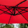 thumbnail image 3 of Harrier Overhanging Cantilever Parasol – Adjustable, Weather-Resistant 3m Outdoor Patio Umbrella | Optional LED Solar Lights & Bases [5 Colors], 3 of 6