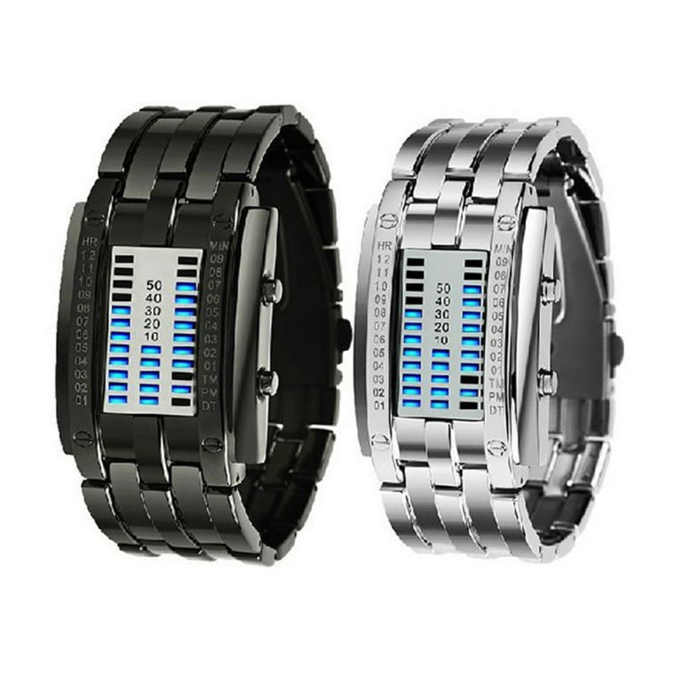 Full steel bracelet sport led unisex digital wrist watch deals