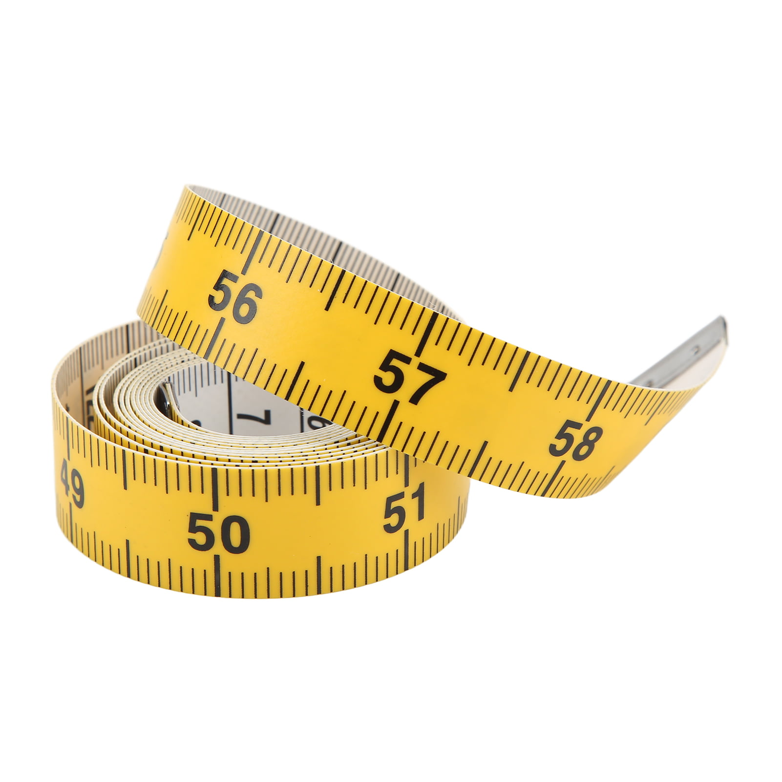 Measuring Tape Soft Flexible Clear Graduations Yellow White Double