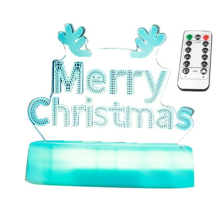 

DUAONETS Christmas Decorative Lights Colorful New Decorative Lights Luminous Ornaments Acrylic Deer Xmas Deer Pulling Sleigh Christmas Tree Pattern Creative Night Light Led Lights