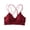 Red, variant on Rutainlusire Womens Bras Ladies Fashion Charming Comfortable Breathable No Steel Ring Lace Flowers Bra Woman Underwear