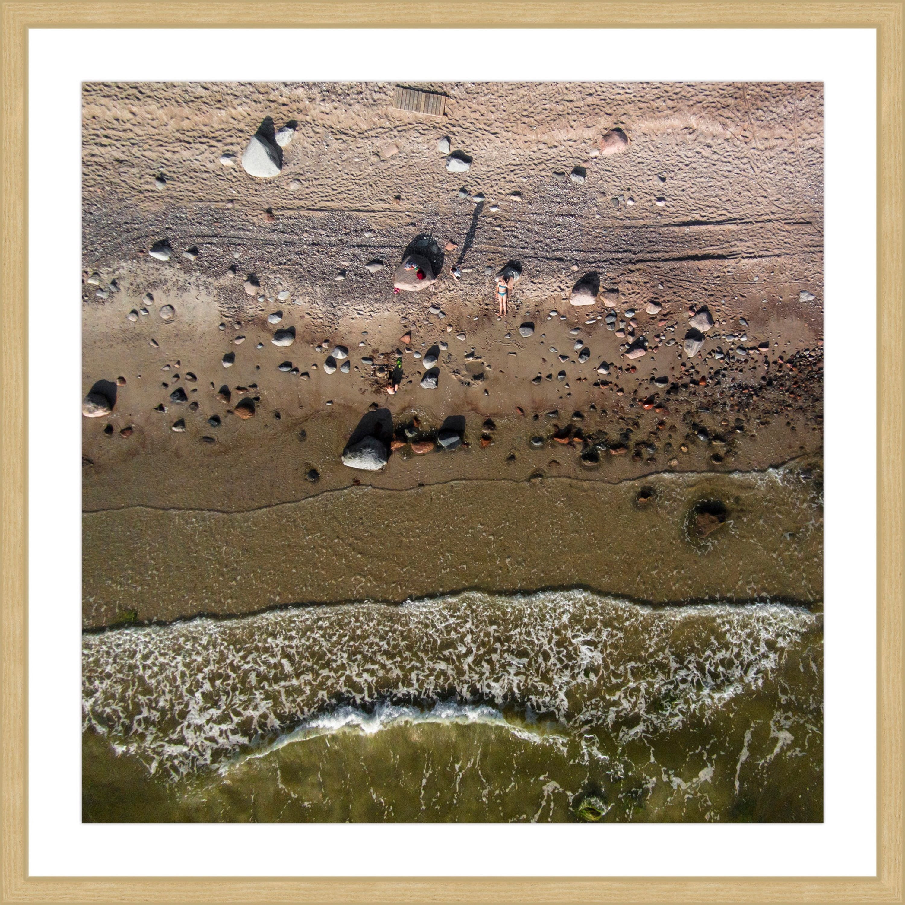 Marmont Hill "The Tide" By Karolis Janulis Framed Painting Art Print, 18.0" x 1.5"
