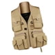 thumbnail image 3 of Chaleco de pesca para hombres Shamjiam Multi-bolsillos Khaki L, 3 of 9