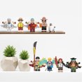 16PCS Anime One Piece Minifigures Building Blocks Toys for Kids