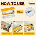 thumbnail image 3 of Katbite Plastic Wrap Roll, 18 in x 2000 ft (3000 sq ft), Clear Food Wrap, With Removable Slide Cutter, 3 of 10