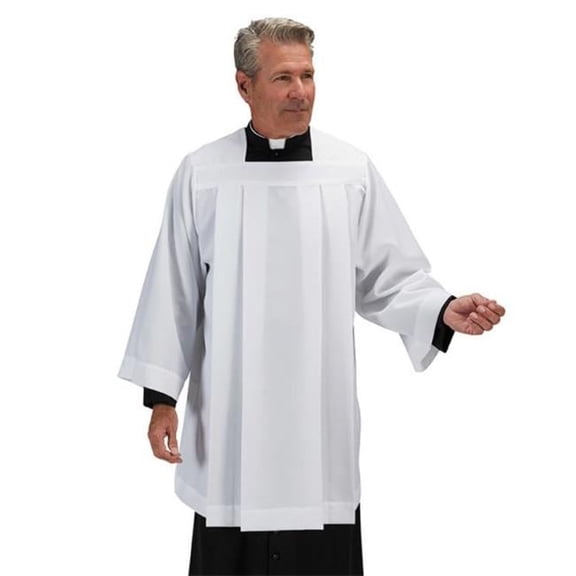 R. J. Toomey 65 Percent Polyester & 35 Percent Cotton Traditional Box Pleated Surplice - Small