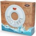 thumbnail image 2 of Rae Dunn: Hello Summer - 48" Ring Float - CocoNut Float, Inflatable Jumbo Water Ring, Durable, Anti-Leak, Ages 8+, 2 of 7