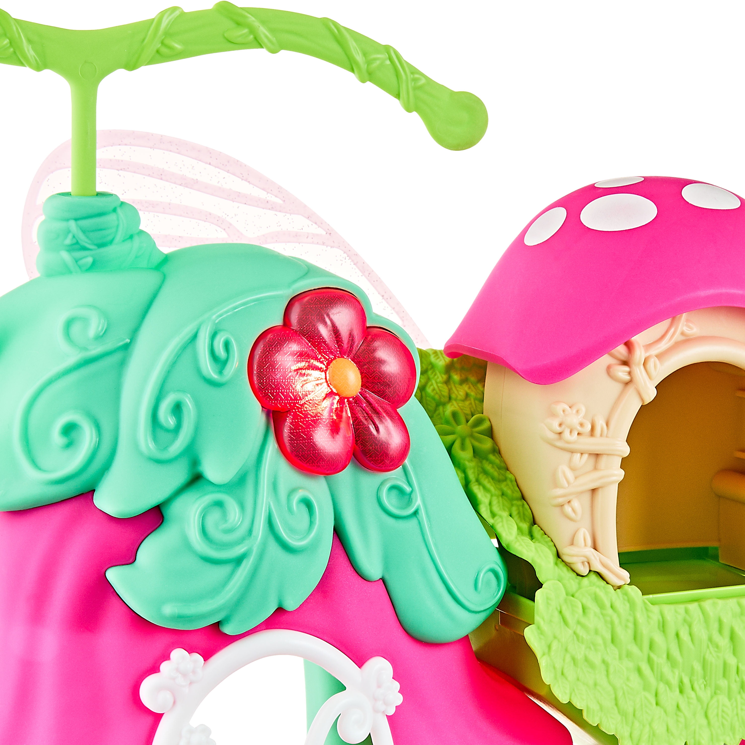 Kid Connection Fairyland Playset, Flower House with Light and Sound, 23 Pieces, Toddler Toys