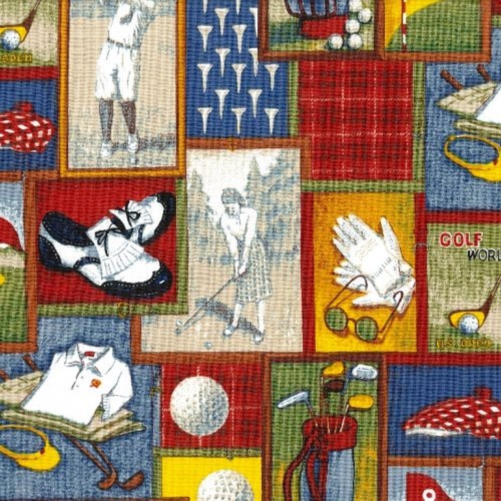Golf Patched Cotton Fabric