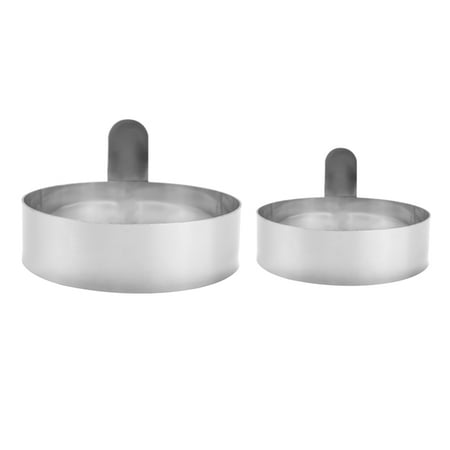 

Round Egg Rings with Handle Cooking Rings Egg Pancake Shaper Fried Egg Rings for Egg Omelet Egg Cooker Rings