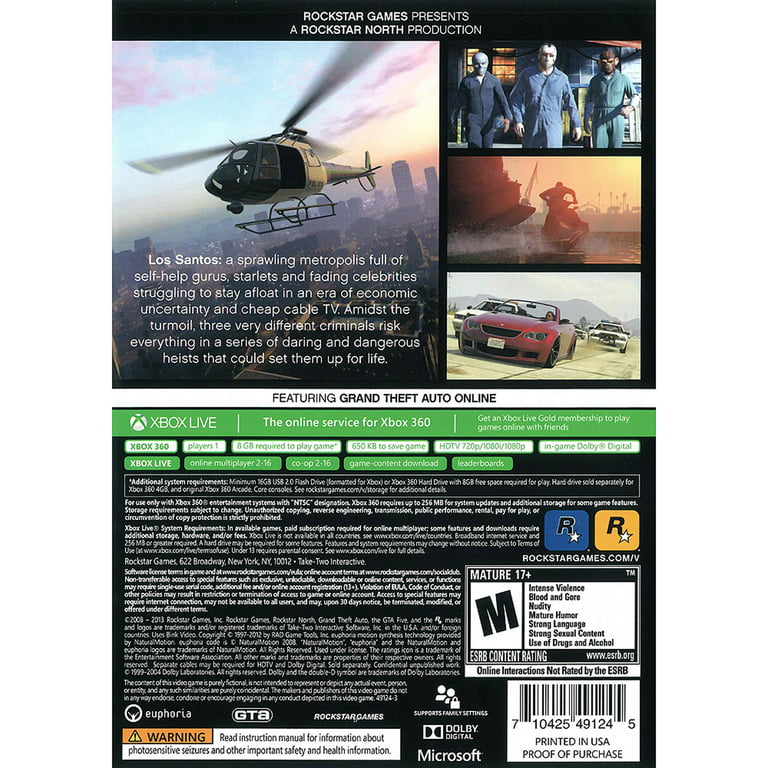 GTA 5 GTA V Grand Theft Auto 5 - PC OFFLINE Game [DIGITAL DOWNLOAD - NO  SHIP OUT CD]
