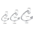 thumbnail image 4 of QQTDFG 5Pcs/Set Stainless Steel Horseshoe Septum Ring 16g Ear Nose Lip Piercing Jewelry-Set 3-6mm, 4 of 9
