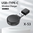 thumbnail image 1 of USB Type-C Dual Ports Watch Cargador magnético inalámbrico para iWatch 7 6 5 4, 1 of 4