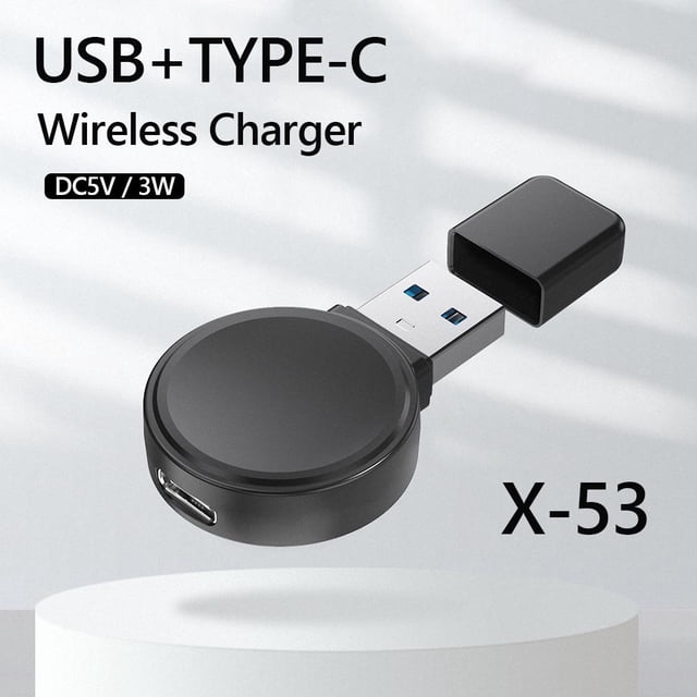 USB Type-C Dual Ports Watch Cargador magnético inalámbrico para iWatch 7 6 5 4