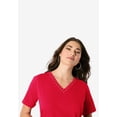 thumbnail image 4 of Roaman's Women's Plus Size Ultimate Rhinestone V Neck Tunic, 4 of 5