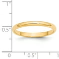 thumbnail image 3 of Finest Gold 2.5 mm 14KY Half Round Band, Yellow - Size 6.5, 3 of 3