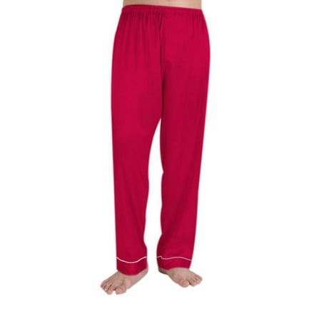 

Men s Silk Satin Pajama Pants Soft Long Sleep Bottoms Pj Lounge Pants (XS-L)
