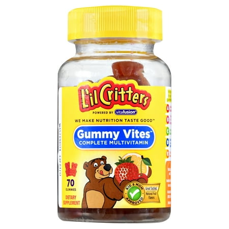 (2 Pack) L'il Critters Gummy Vites Complete Multivitamin , Fruit, 70 Ct