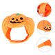 thumbnail image 3 of 1 pieza de sombrero de calabaza de Halloween para mascotas, vestido de peluche, tocado de gato (naranja), 3 of 6