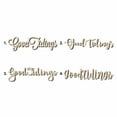thumbnail image 1 of Good Tidings Sign Unfinished Wood Cutout Home Decor DIY Option 3- 18" Wide / 1/8", 1 of 3