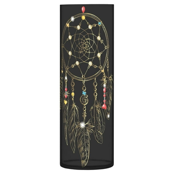 JSTEL Ornate Dreamcatcher Boho Bohemian Feather Flower Vase Decorative Floreros for Home Decor Bedroom Living Room Office Table Shelf Bathroom