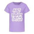 thumbnail image 5 of Girls Casual Short Sleeve T Shirt With Prints Round Neck Tee Top For Everyday Play And School Wear, 5 of 5