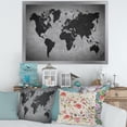 thumbnail image 3 of Designart 'Ancient World Map IX' Vintage Framed Art Print, 3 of 4