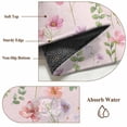 thumbnail image 6 of Round Rug 3.3Ft Washable Non-Slip, Pink Spring Floral Circle Area Rugs for Living Room Bedroom, Flowers Botanical Elegant Pastoral Indoor Floor Mats Carpet Runner for Home Decor Aesthetic, 6 of 8