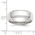 thumbnail image 4 of Primal Gold 10 Karat White Gold 7mm Bevel Edge Comfort Fit Band Size 8, 4 of 4