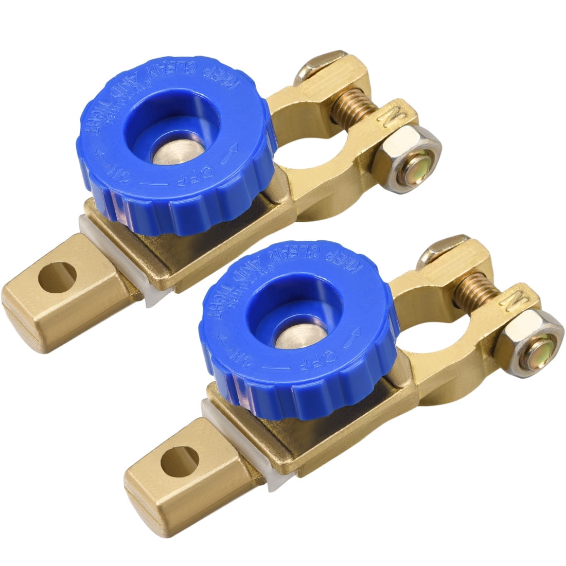 Car Battery Master Disconnect Switch Top Post Terminal Clamp Copper