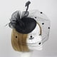 thumbnail image 3 of Tocado de plumas perfecl con pinza para el pelo negro, 3 of 8