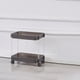 thumbnail image 4 of Carro móvil de almacenamiento en el suelo | Gran organizador de estanterías ajustable de 3 niveles con ruedas | Portasnacks polivalentes para cocina y baño | Plástico negro | 1 Unidad, 4 of 6