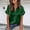 Green, variant on Womens Satin V Neck Blouse Short Sleeve Silk Tops Button down Shirts Trendy Business Casual Outfits
