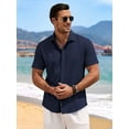 thumbnail image 4 of Coshow Mens Button Down Dress Shirts Business Casual Long Sleeve Wrinkle Free Blouses, 4 of 8