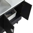 thumbnail image 3 of Venezian Collection - 48" Double Black Bathroom Vanity, - Chrome Handles.&nbsp;, 3 of 9