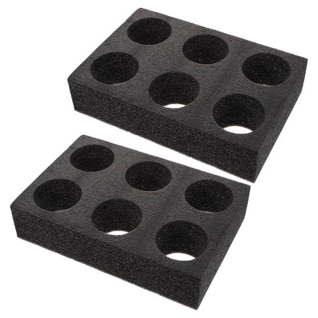 Miangastore 2Pcs Takeout Pearl Wool Cup Trays Milk Tea Holders Packing Drink Carriers