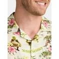 thumbnail image 4 of Shrek Men's and Big Men's Swamp Flowers Graphic Button Up Shirt, Sizes S-3XL, 4 of 5