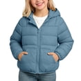 thumbnail image 2 of FAIWAD Boys Girls Winter Coat Puffer Hooded Jacket Zip up Quilted Outerwear for School Outdoor, 2 of 7