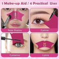 thumbnail image 1 of plantillas de silicona para delineador de ojos, plantilla para sombra de nariz, herramienta de maquillaje de ojos, plantilla de guía para delineador de ojos, herramienta de maquillaje rápido para prin, 1 of 4