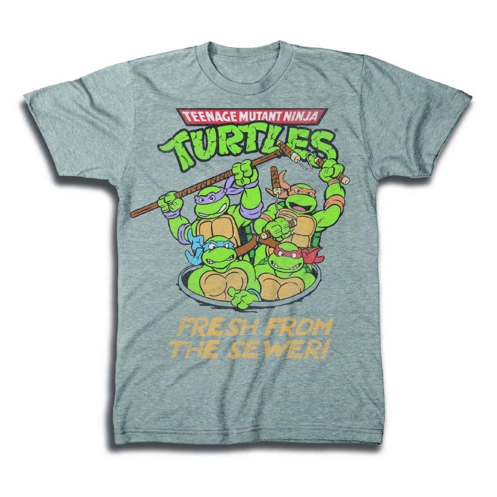 Freeze Teenage Mutant Ninja Turtles Fresh From The Sewer Mens Grey T