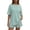 Light Green_#02, variant on Sewkxo Two Piece Sets for Women Summer Lounge Short Sets Short Sleeve Crew Neck Sweatsuit with Pocket,Blue 2XL